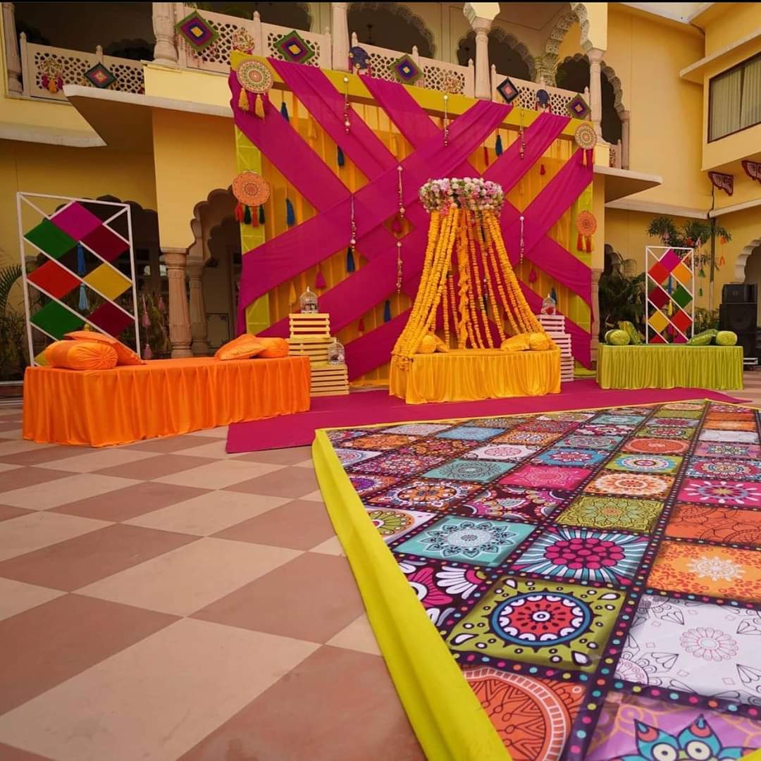  Backdrop for holi decorations in gurgaon